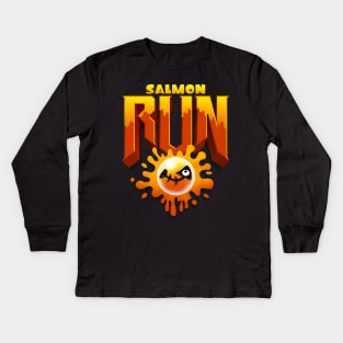 Salmon Run Kids Long Sleeve T-Shirt